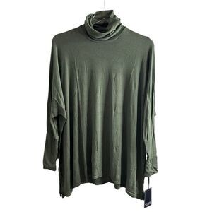 Michael Lauren Revolve Nero Draped Long Sleeve Turtleneck‎ Top small NWT